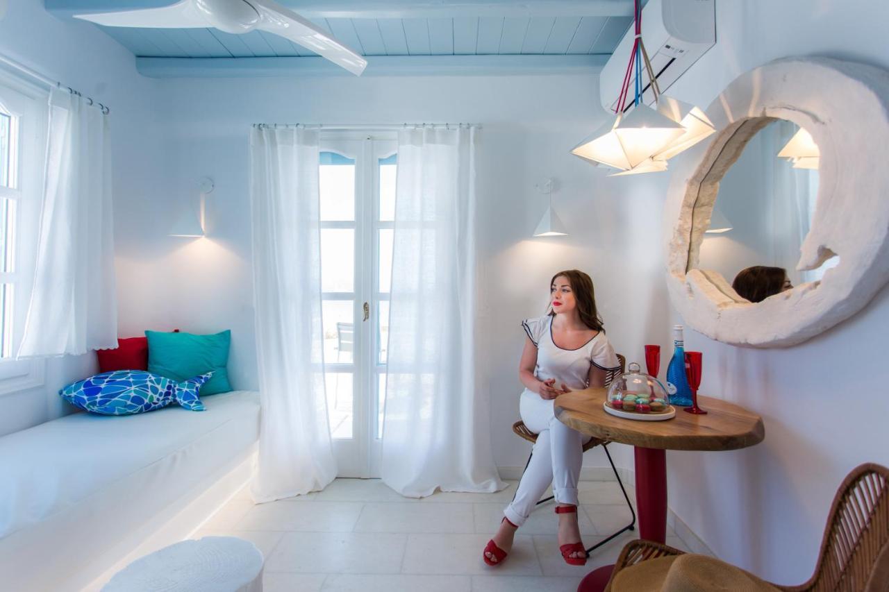 Naxian Riviera Exclusive Seafront Suites, Junior Suite Agios Prokopios  Dış mekan fotoğraf